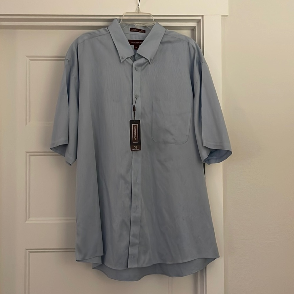 NWT Nordstrom Men’s SmartCare XXL Short Sleeve Shirt